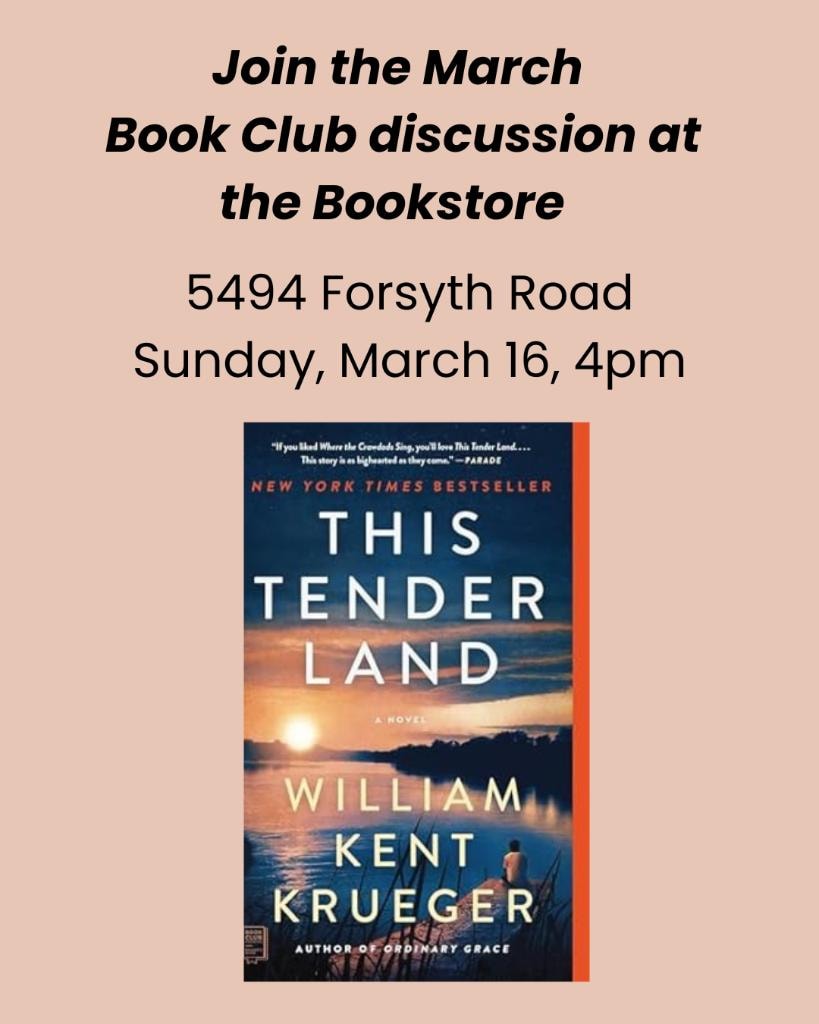 March–April 2025 Newsletter — Page 3: March Book Club — This Tender Land